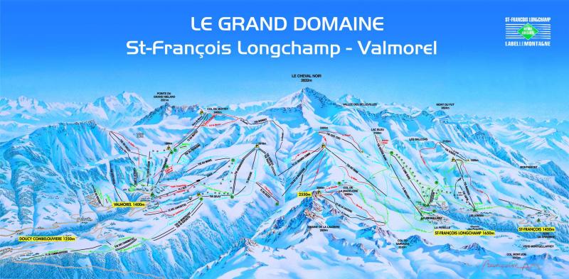 Plan des pistes Saint Francois Longchamp