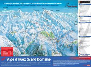 Plan des pistes Alpe d'Huez