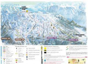 Plan des pistes Chamrousse