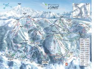 Plan des pistes Crest-Voland Cohennoz