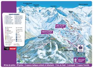 Plan des pistes Guzet