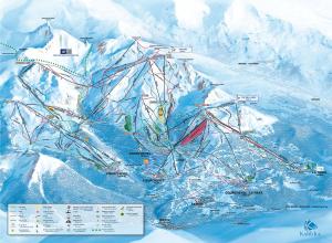 Plan des pistes La Tania