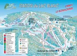 Plan des pistes Le Lac Blanc