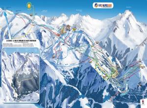 Plan des pistes Les 2 Alpes