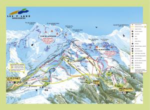 Plan des pistes Les 7 Laux