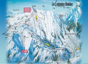 Plan des pistes Les Contamines Montjoie