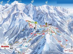 Plan des pistes Les Houches