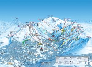 Plan des pistes Méribel