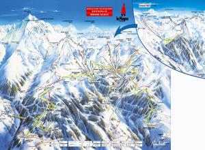 Plan des pistes Montchavin les Coches