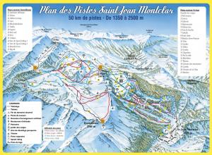 Plan des pistes Montclar