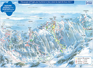 Plan des pistes Monts Jura