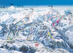 Plan des pistes Notre Dame de Bellecombe