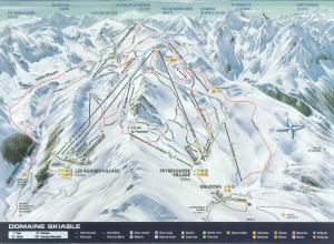 Plan des pistes Peyragudes