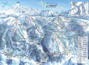 Plan des pistes Praz sur Arly