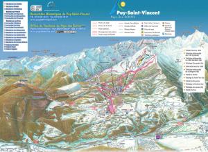 Plan des pistes Puy St Vincent