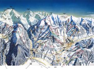 Plan des pistes Saint Gervais Mont-blanc