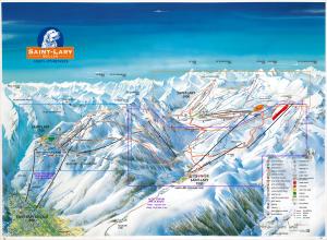 Plan des pistes Saint Lary Soulan