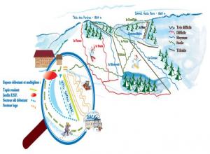 Plan des pistes Saint Maurice sur Moselle