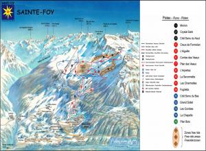 Plan des pistes Sainte Foy Tarentaise