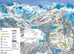 Plan des pistes Le Sauze