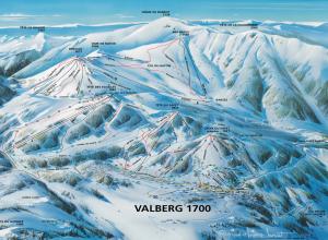 Plan des pistes Valberg