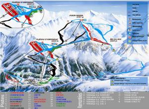 Plan des pistes Valfréjus